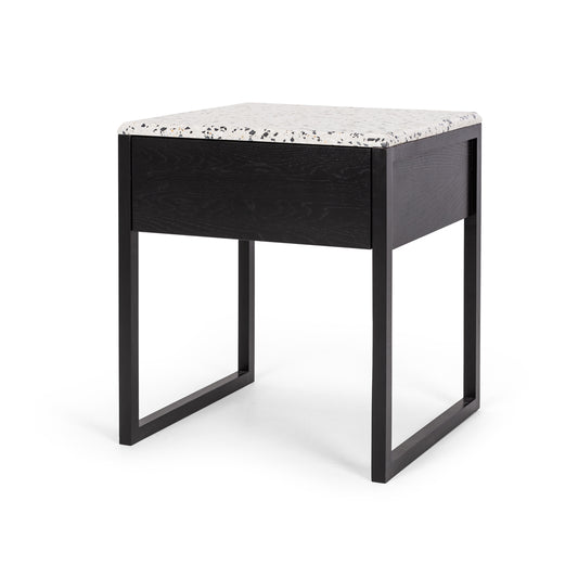 Avalon Bedside Cabinet with Terrazzo Top
