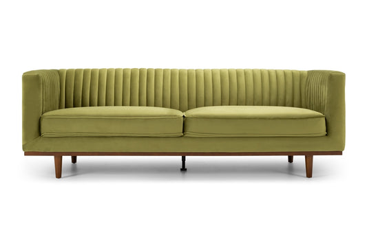 Madison 3 Seater Greenery Velvet sofa 