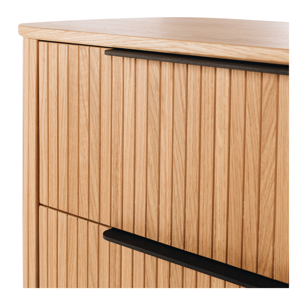 Anders Tallboy 4 drawers (Natural Oak) Accent